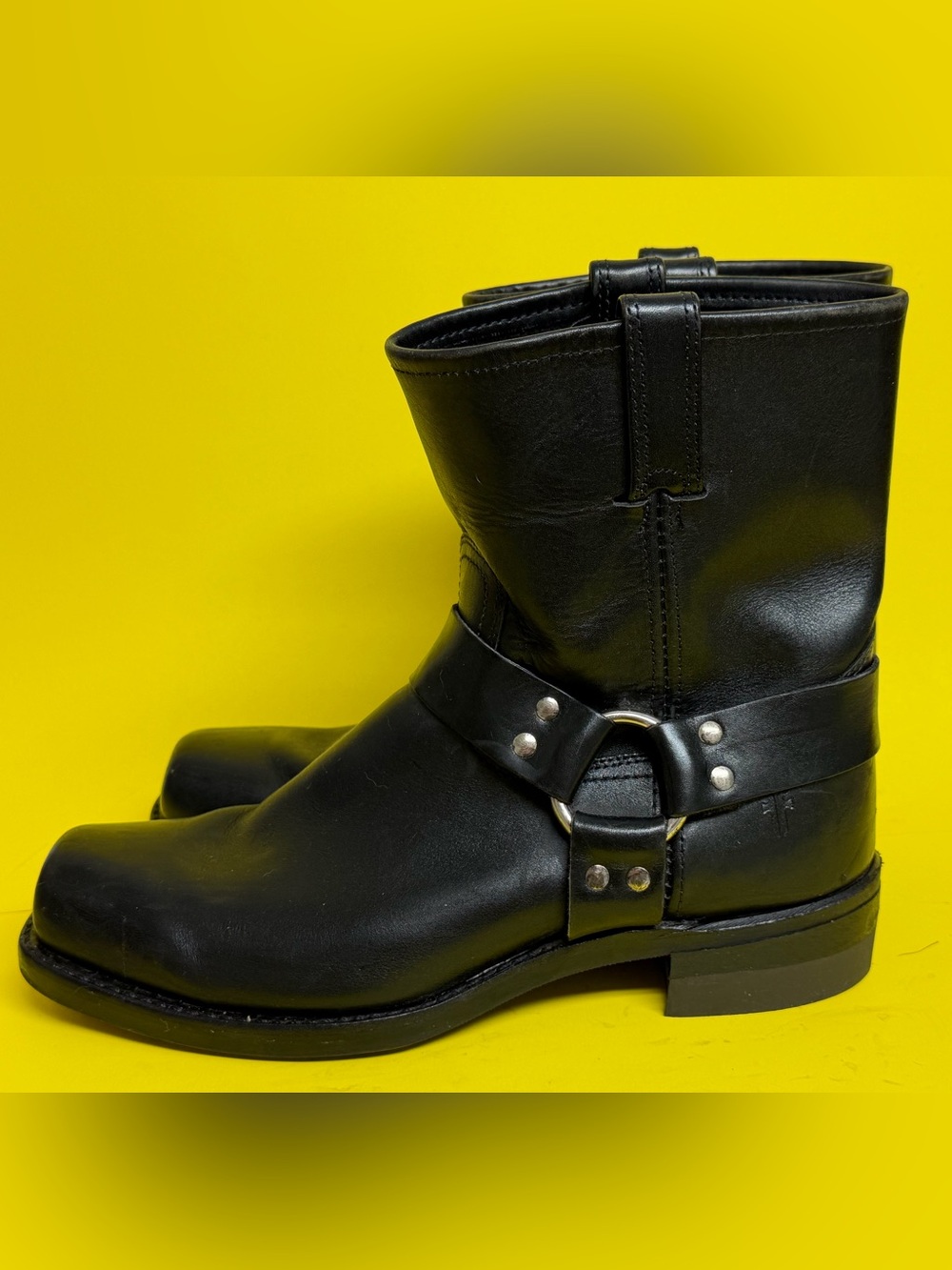 Frye 8R Black Leather Harness Boots Men's Size 11.5 M Made in USA $468